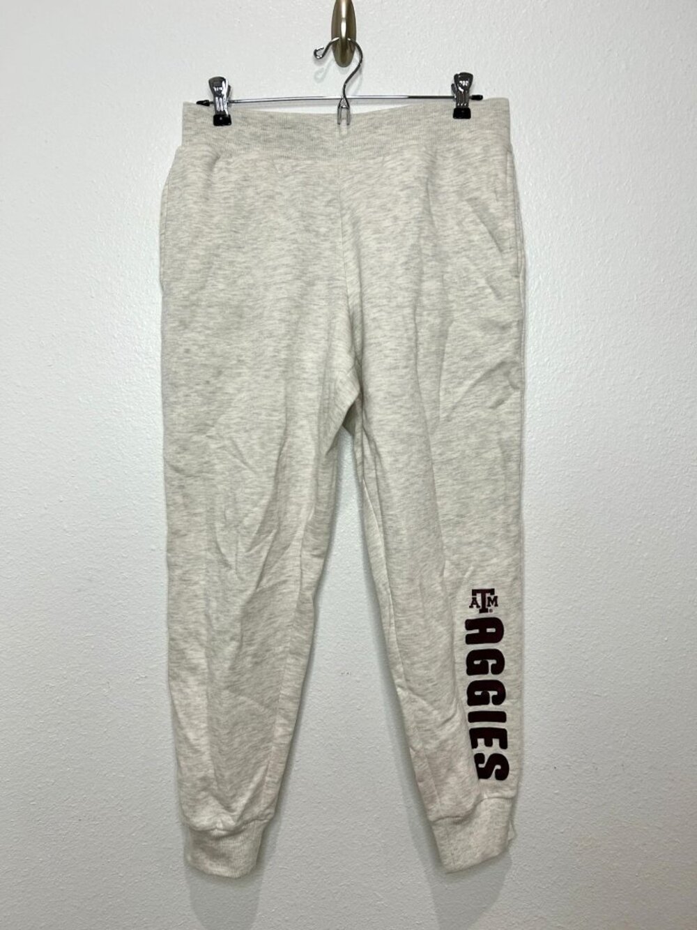 NWOT Texas A&M Aggies Sweatpants Joggers Womens S Gray Maroon Rivalry Threads